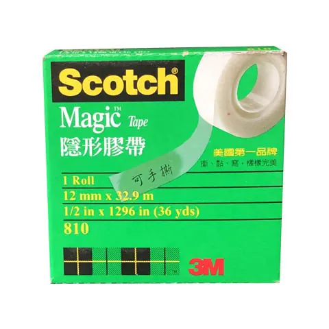 3M Scotch 810隱形膠帶(3/4 紙盒)